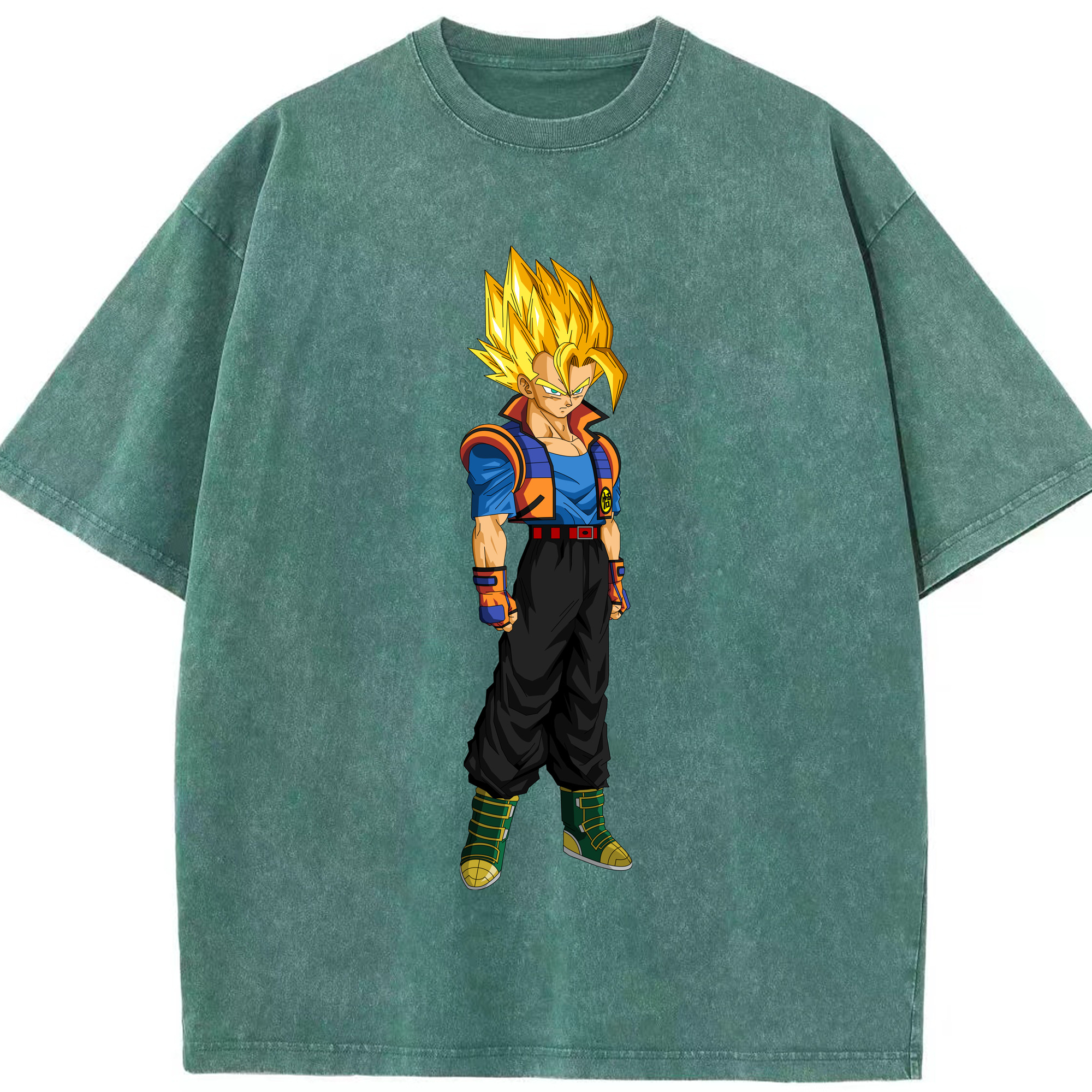 （画像用） ドラゴンボール ベジータ四世（Bejīta Yonsei）DRAGON BALL Vegeta IV 綿100% ヴィンテージ風 半袖Tシャツ（フロントプリント）
